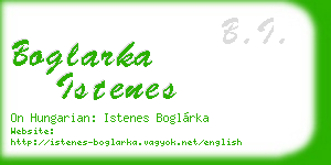 boglarka istenes business card